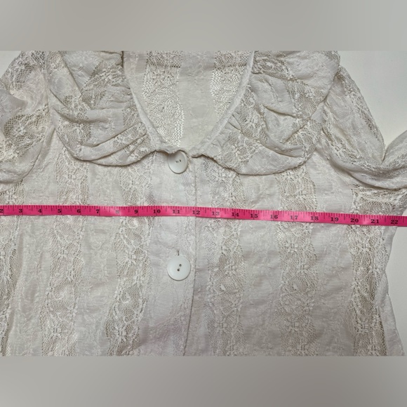 Boutique Cream Lace Jacket/Blazer, GUC - Picture 3 of 3